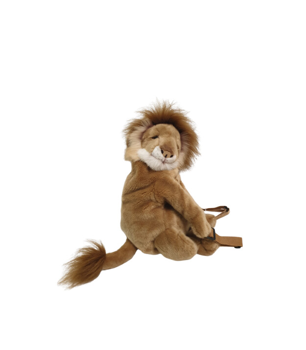 Wild & Soft Fig&uuml;rl&uuml; Peluş Sırt &Ccedil;antası // Aslan
