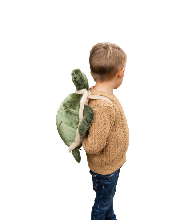 Wild & Soft Fig&uuml;rl&uuml; Peluş Sırt &Ccedil;antası // Kaplumbağa