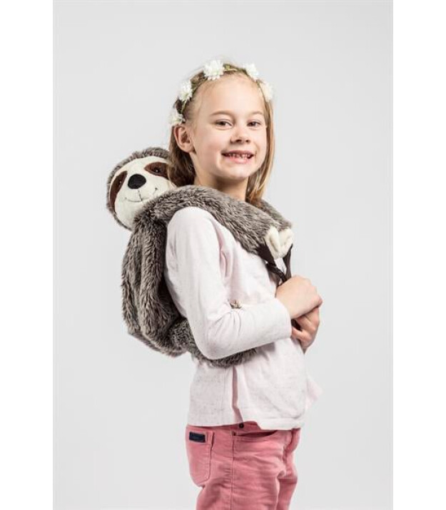 Wild & Soft Fig&uuml;rl&uuml; Peluş Sırt &Ccedil;antası // Sloth