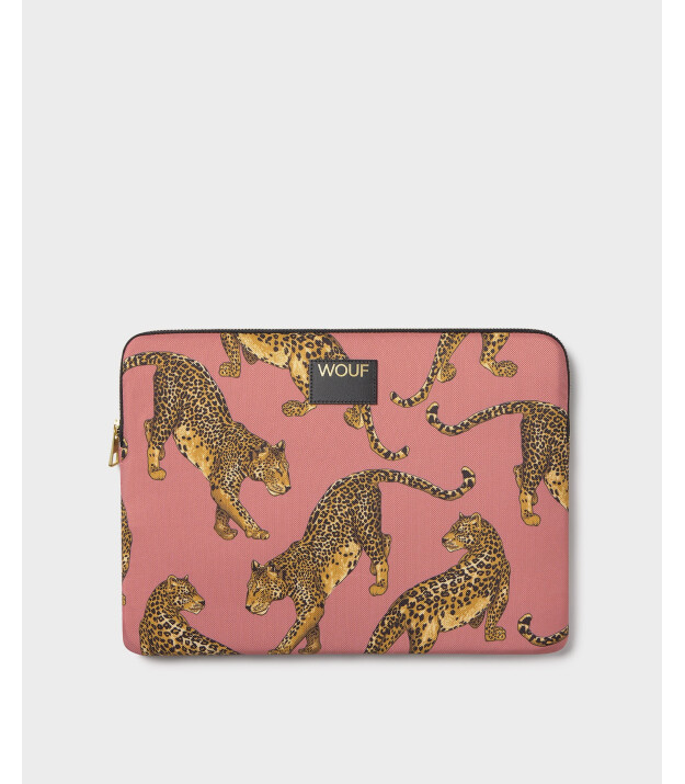 Wouf Laptop Sleeve Kılıf (15-16 inch) // Blush Leopard