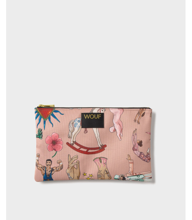 Wouf Pouch Bag Portf&ouml;y &Ccedil;anta XL // Circus