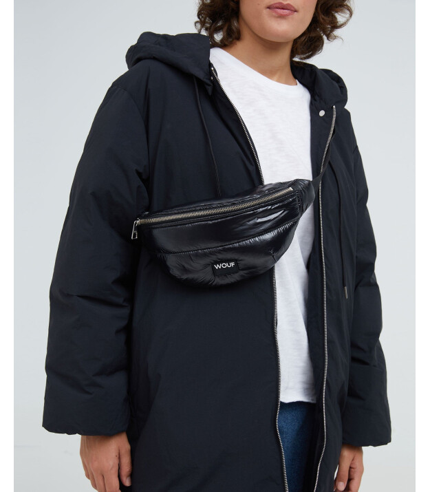 Wouf Waist Bag Bel Çantası // Black Glossy